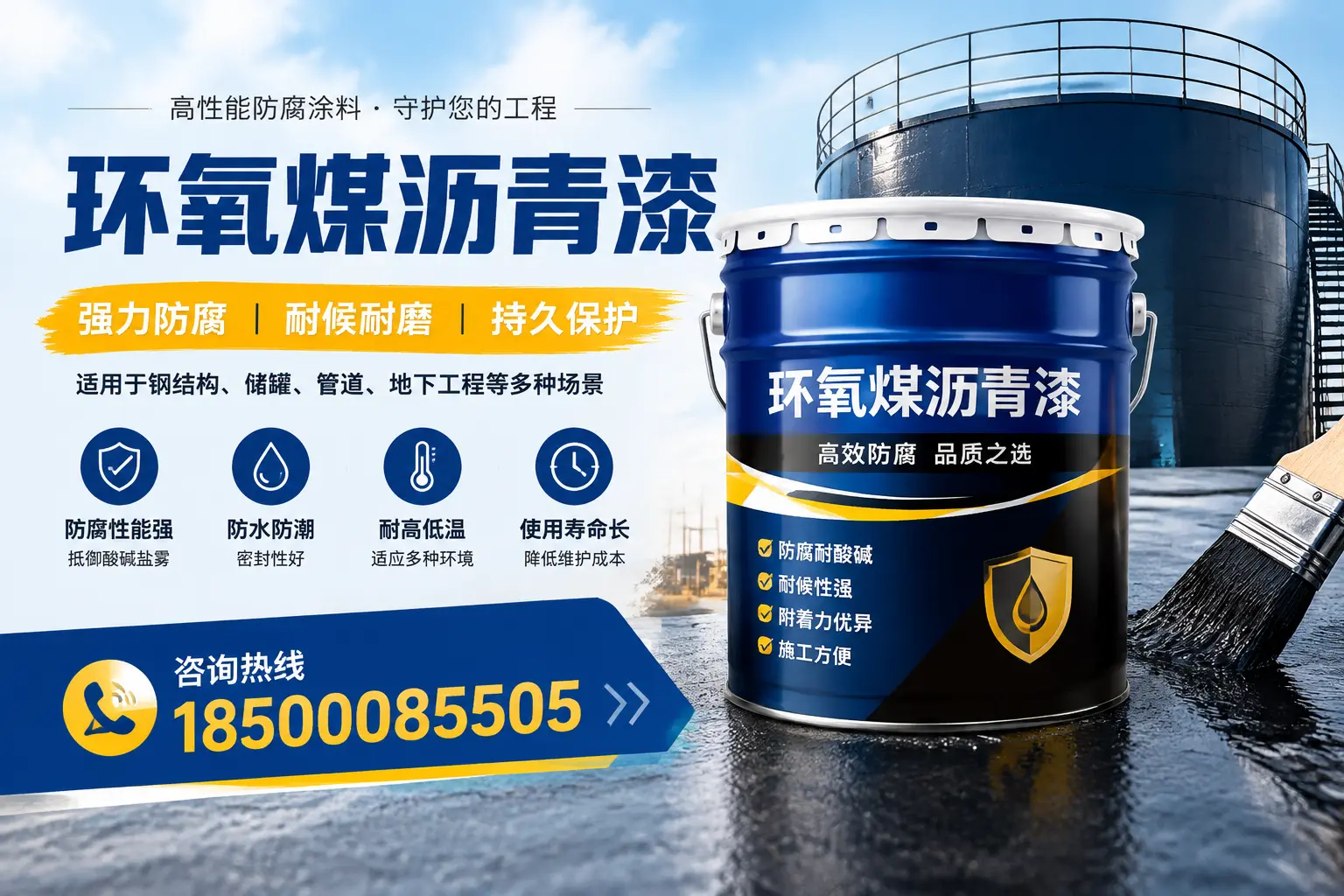 环氧煤沥青漆在工业中的应用，西安企业的选择